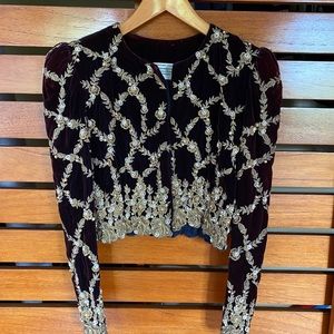 🔴SOLD🔴 1980s Carolina Herrera Beaded Bolero Jacket